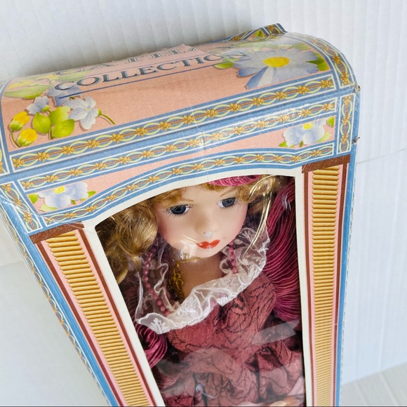 Cathay Collection Antique Porcelain Doll in Box Brand New with Stand 15” - Picture 11 of 13
